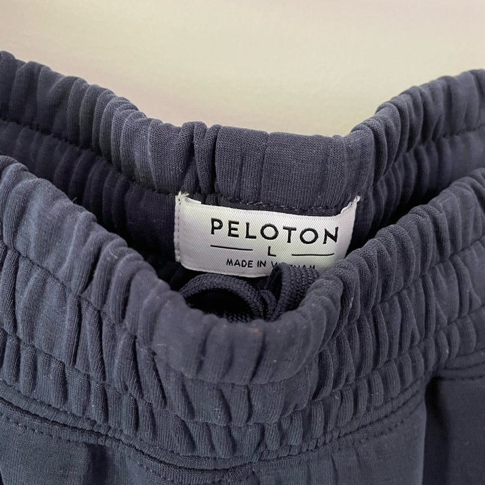 Peloton Blue Joggers with Textured Waistband